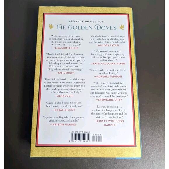 Signed The Golden Doves Martha Hall Kelly 1st Edition Hardcover Autographed Copy - Picture 3 of 5